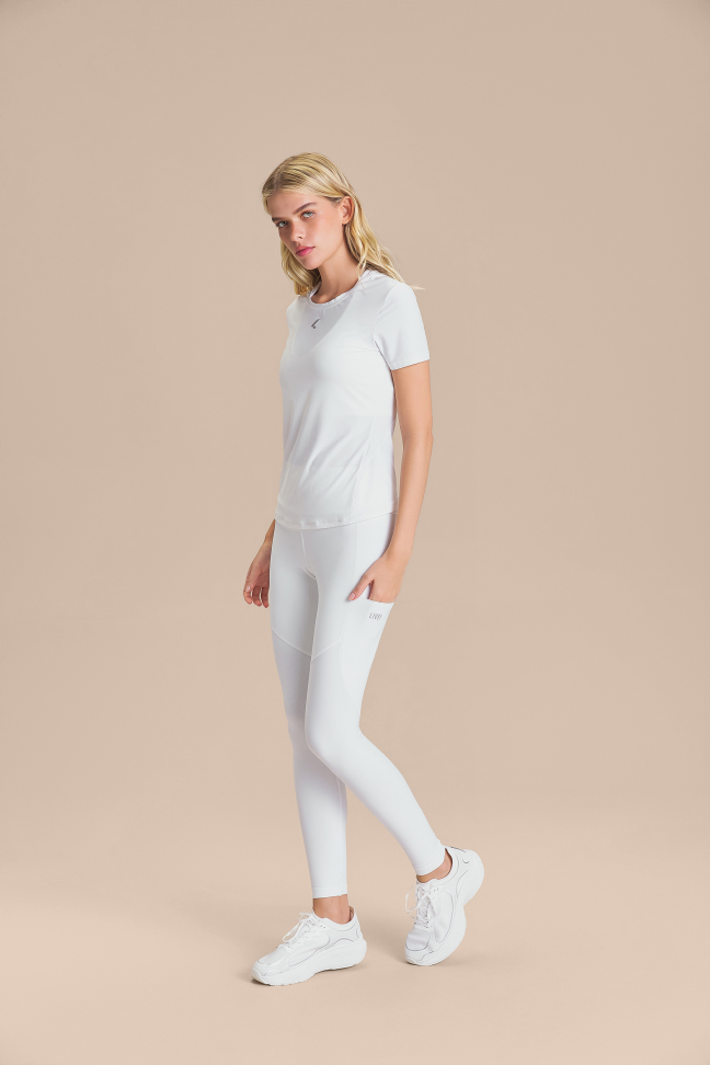 Legging Six Pockets Speed White  LIVE!
