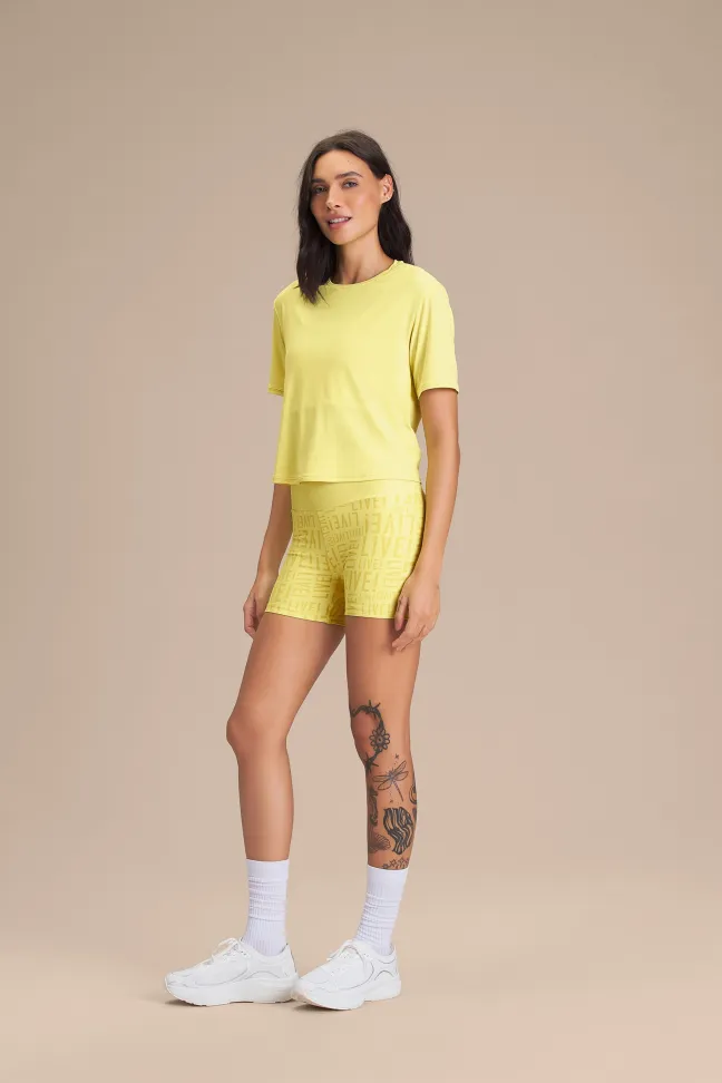 Shorts Fit LIVE! Candelight Yellow - #4
