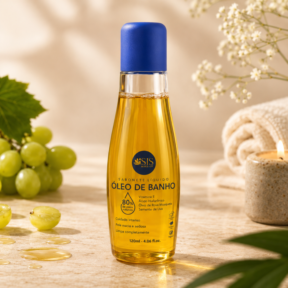 Óleo de Banho 80% óleos naturais