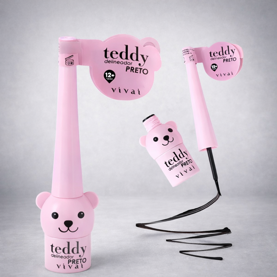Delineador Liquido Preto Teddy