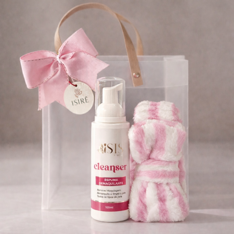 Kit Presente: Espuma Demaquilante + Faixa Cabelo