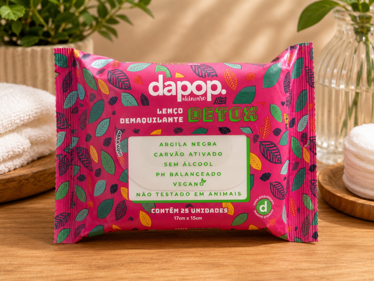Lenço Demaquilante Detox