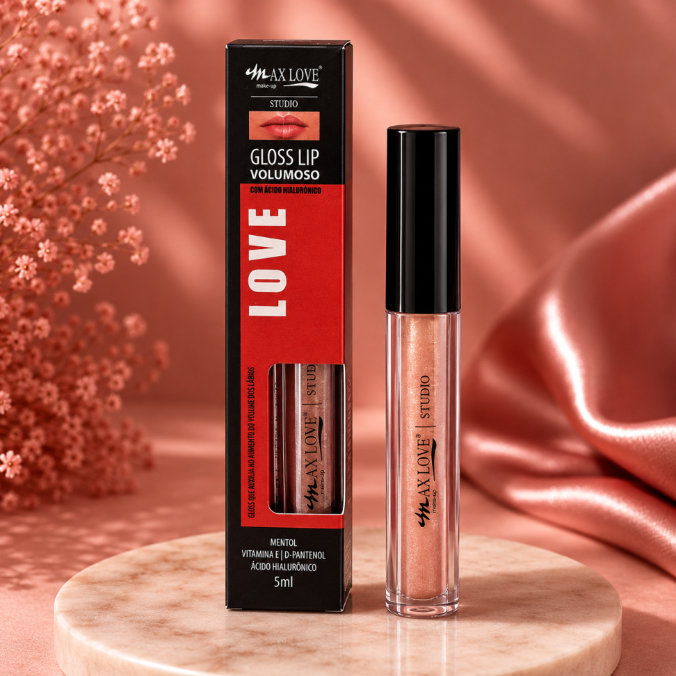 Lip Volumoso Nude com Ácido Hialurônico