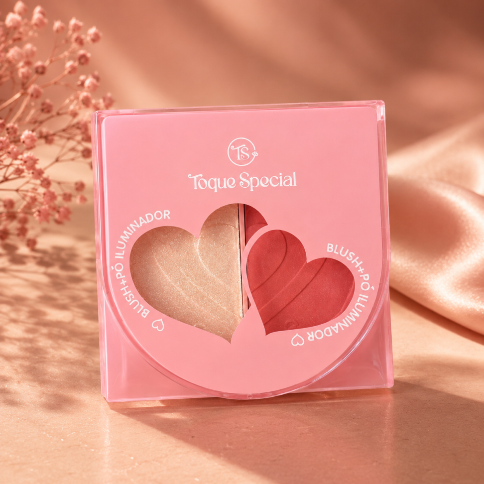 Blush + Pó Iluminador