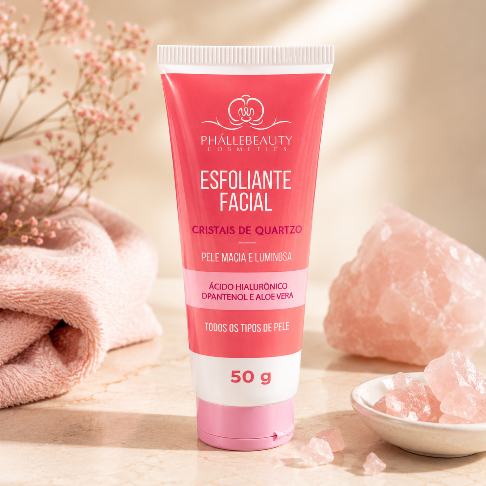 Esfoliante Facial Cristais de Quartzo
