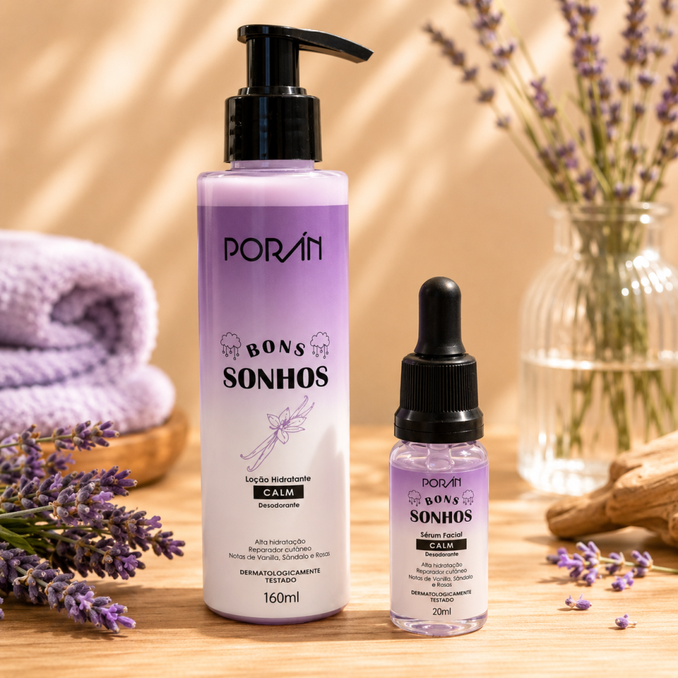 Kit Bons Sonhos Loção Hidratante + Sérum Facial