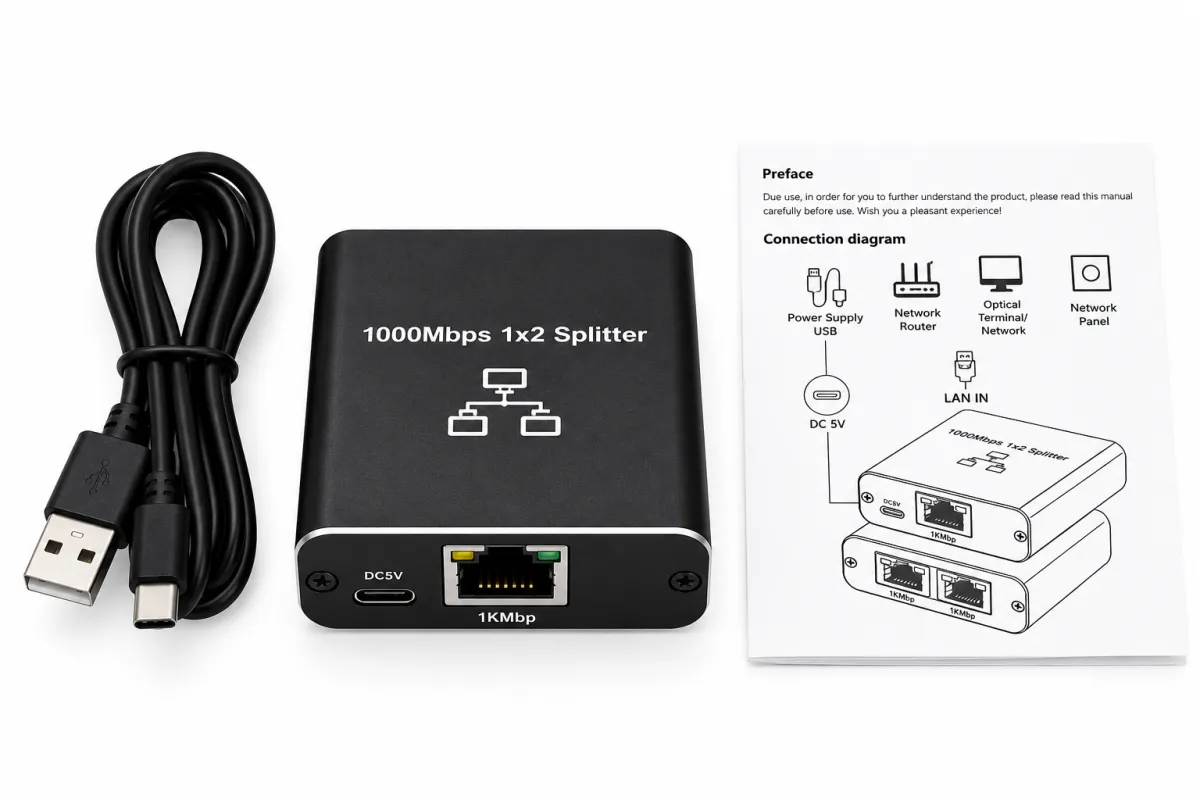 Splitter RJ45 Gigabit 1X2 - #6