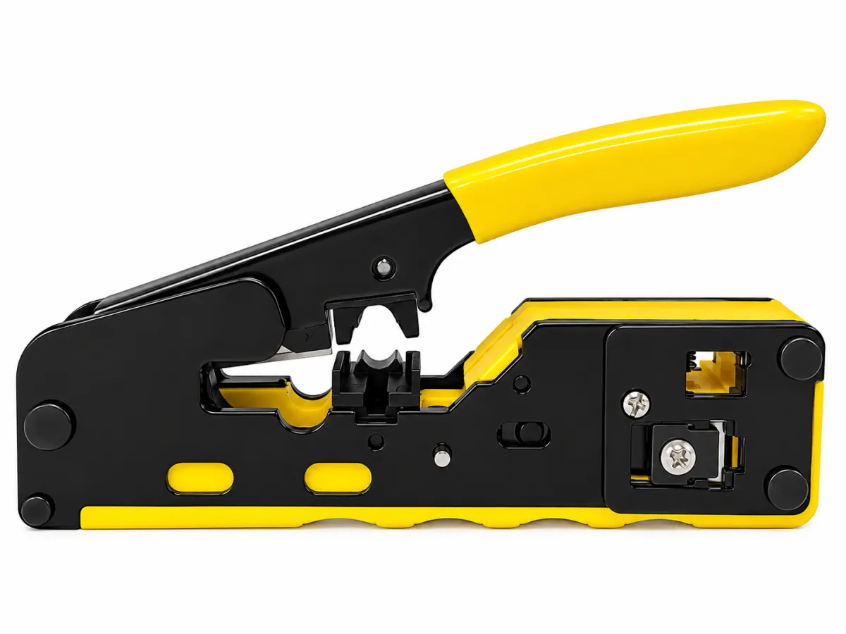 Alicate de Crimpar RJ45 Vazado - Amarelo