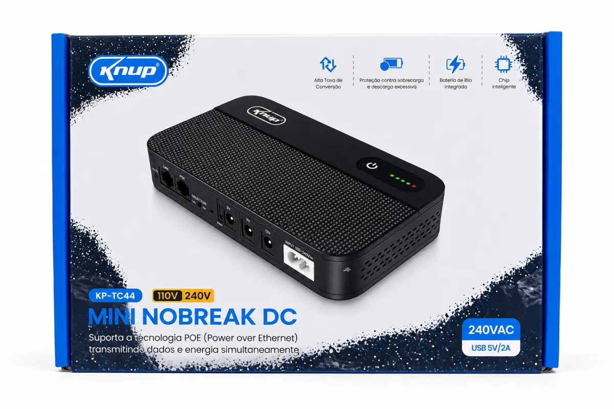 Nobreak Multifuncional Portátil - Preto