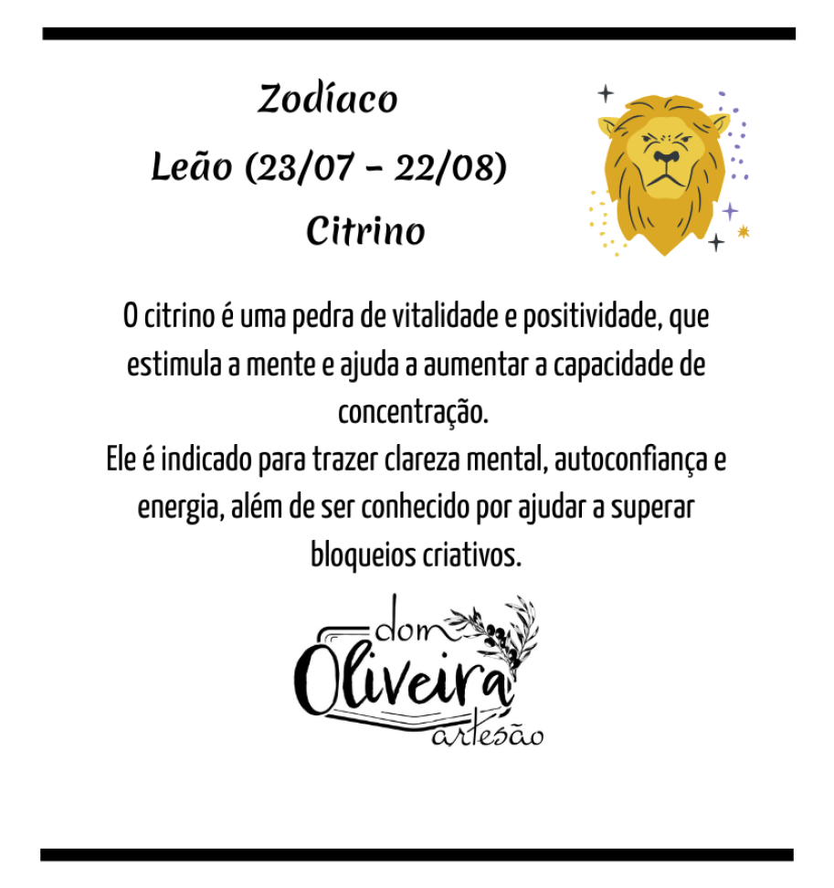 Leão - Bracelete 6&10mm - #3