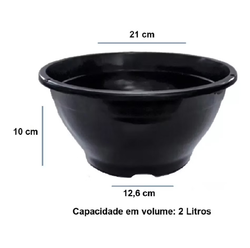 Cuia 21 + alça - preto - #3