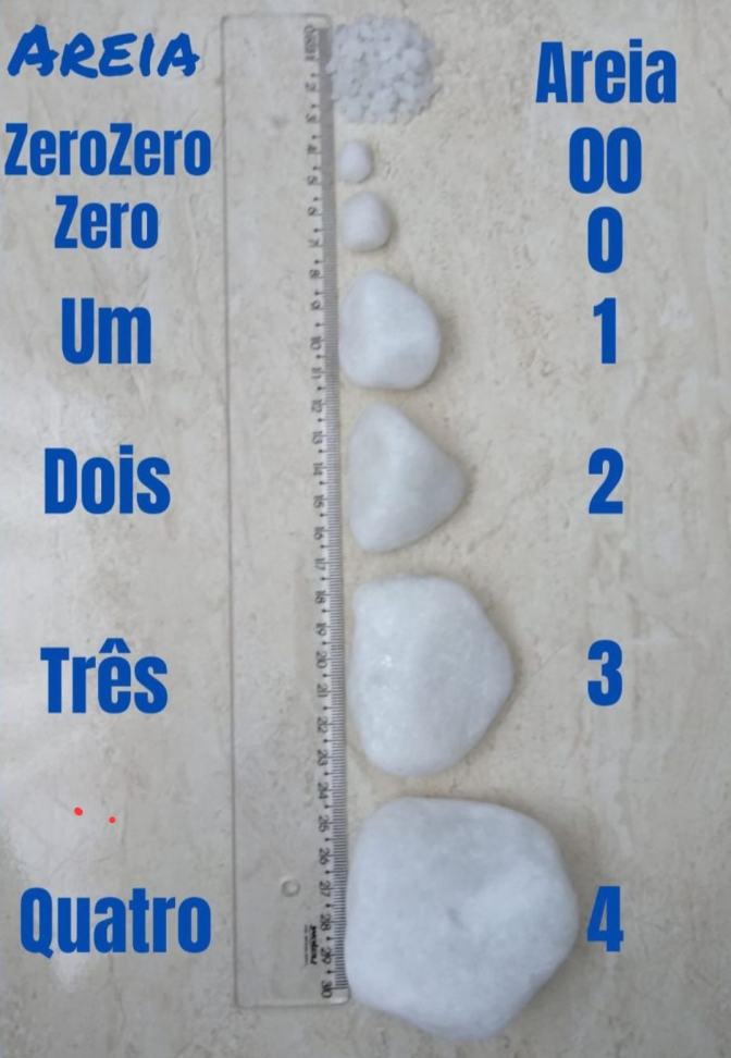 Seixo dolomita branco N° 1 - 15kg - #4
