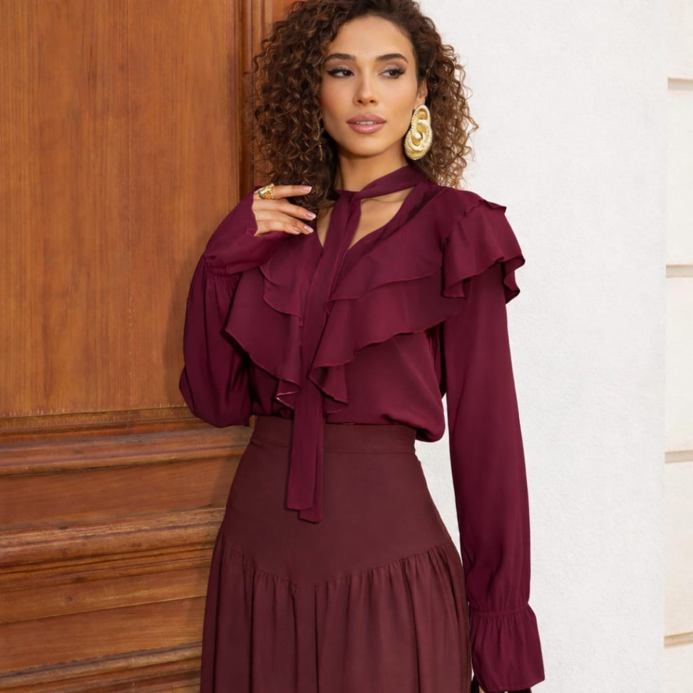 Blusa blusa com detalhe de amarração - #2