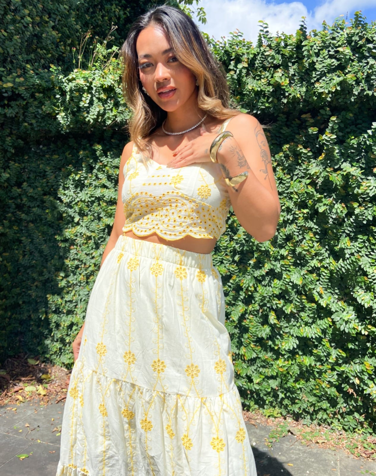 Conjunto saia longa e cropped - #3