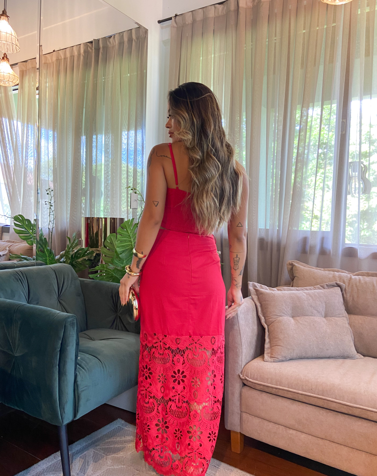 Conjunto cropped e saia longa - #2