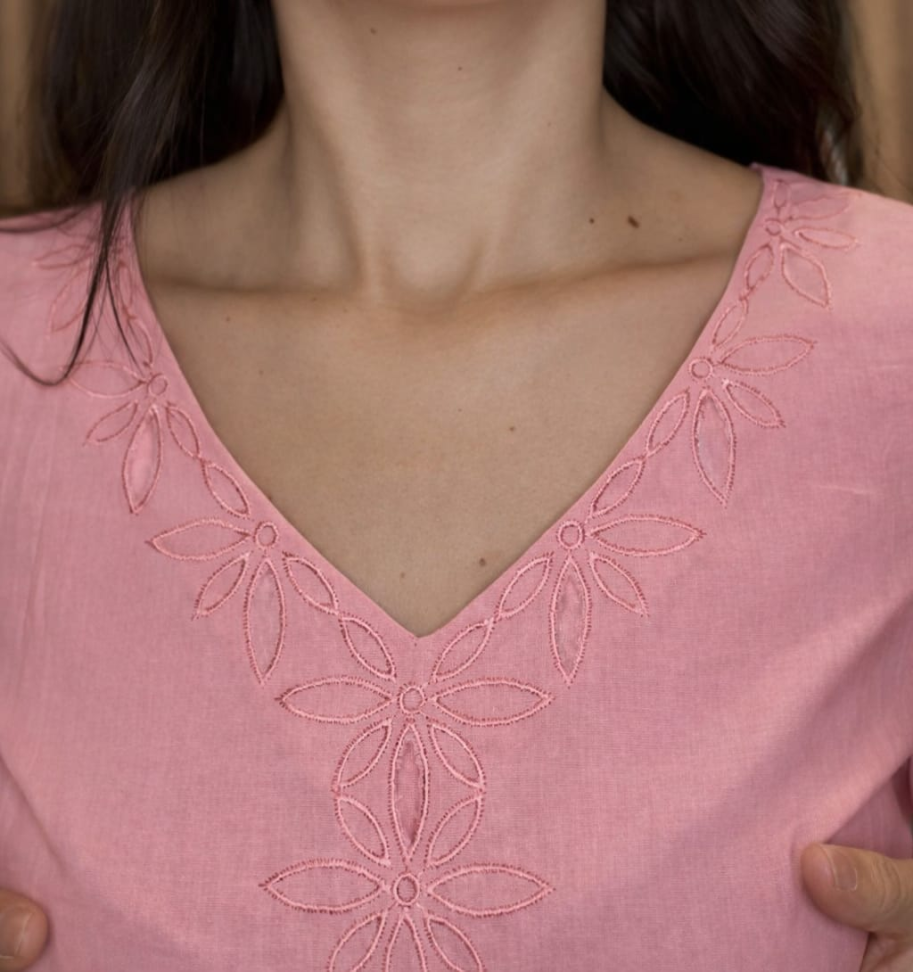 Camisa com bordado nas mangas - #3