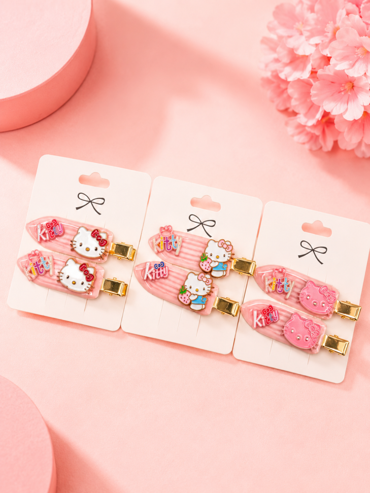 Kit de presilha Hello Kitty 2 unidades