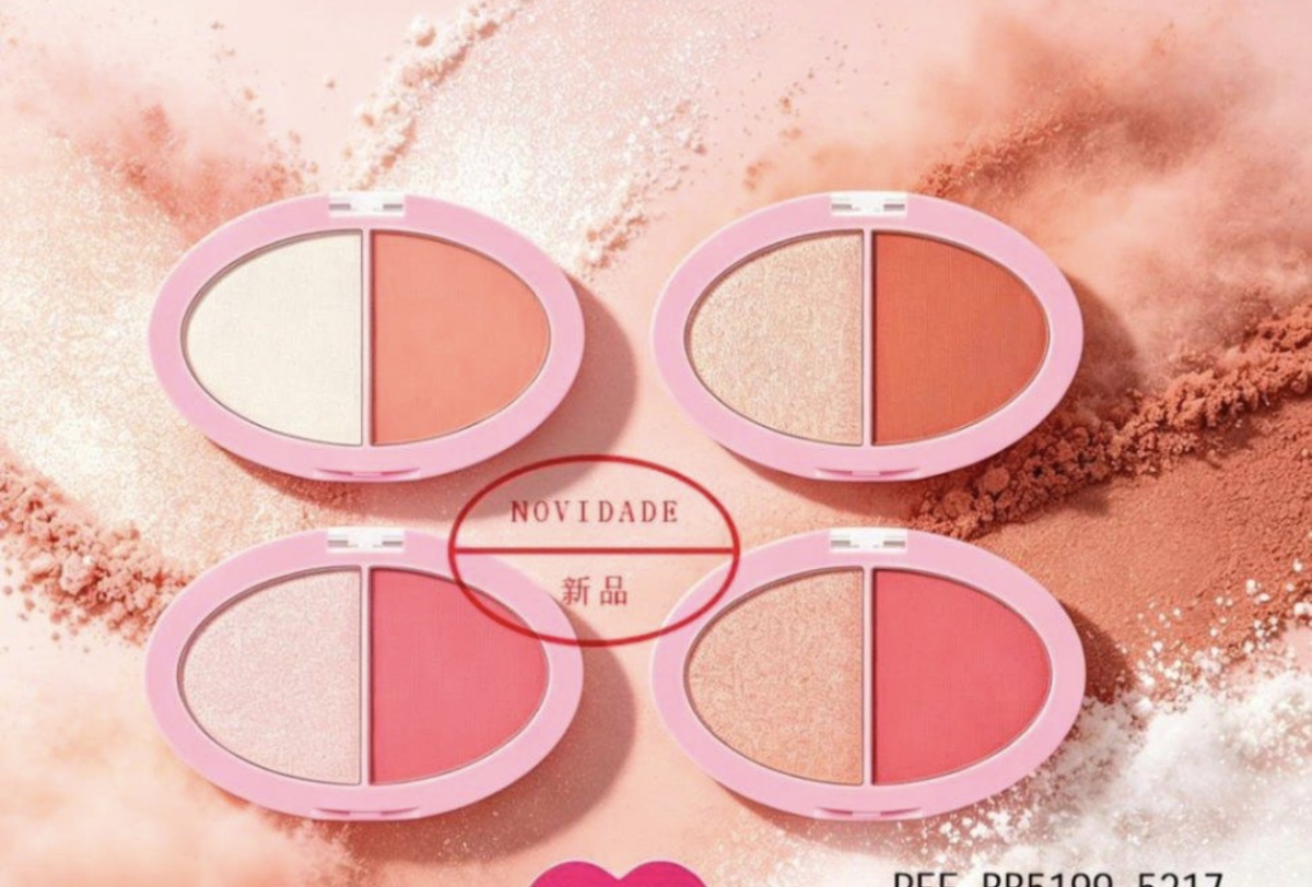 Duo Blush e iluminador Bobbi rara