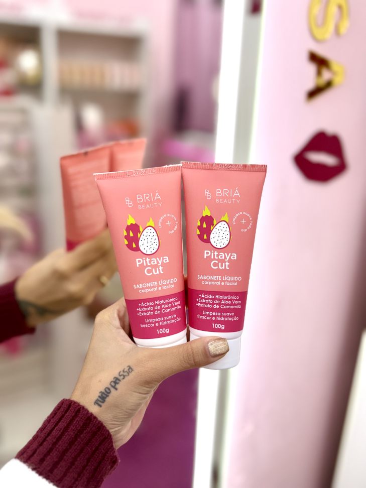 Sabonete Líquido corporal e facial Pitaya Cub - Bria Beauty