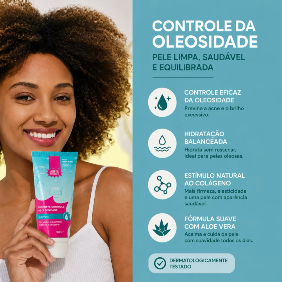 Sabonete Facial Controle de Oleosidade - Super Poderes