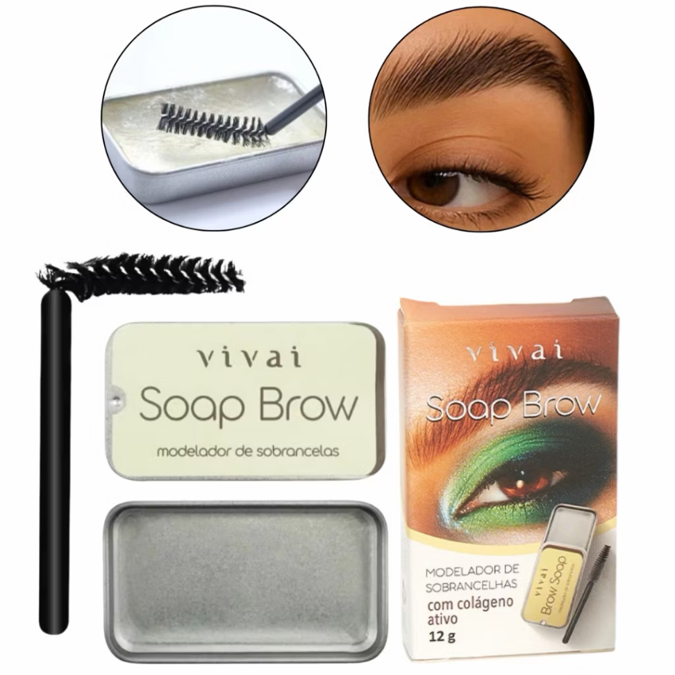 Cera Modeladora Incolor De Sobrancelhas Soap Brow Vivai