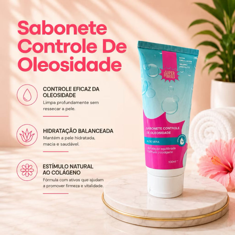 Sabonete Facial Controle de Oleosidade - Super Poderes