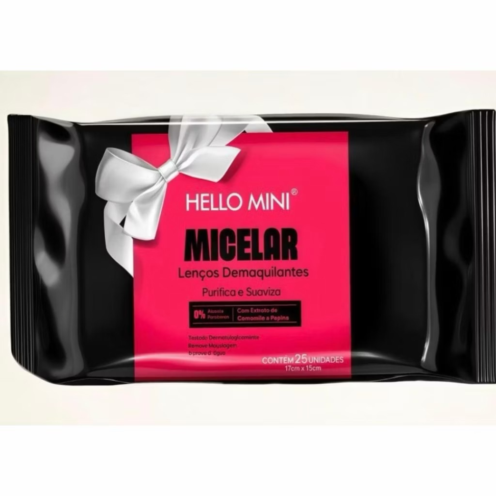 Lenço demaquilante Colágeno- Hello Mini