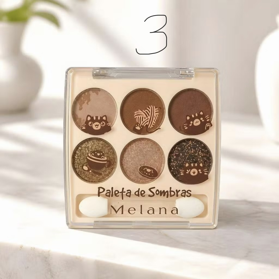 Paleta de Sombra Melana - 6 tonalidades - #4
