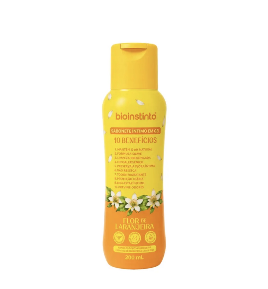Sabonete Intimo em Gel 10 Benefícios Flor de Laranjeira