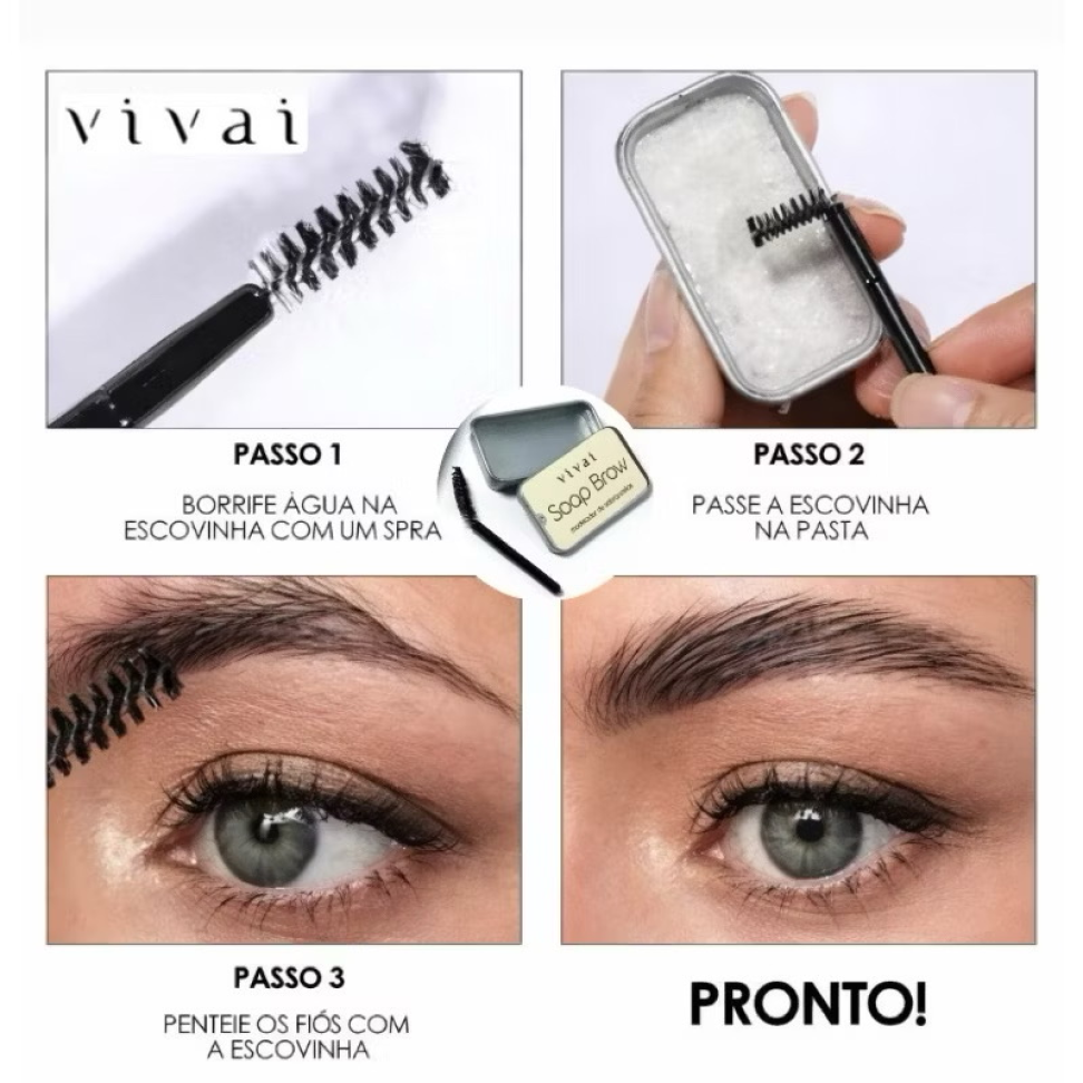 Soap Brow Vivai Modelador de Sobrancelhas 10g - #3