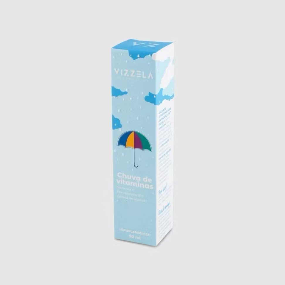 Vizzela Chuva de Vitaminas Bruma Facial 90ml Hidrata