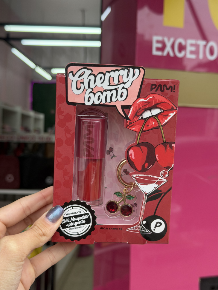 Gloss Labial Cherry Bomb - Pâm!
