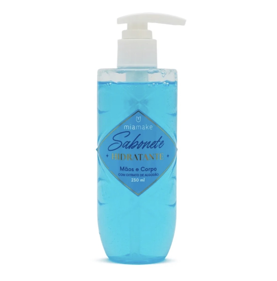 Sabonete Líquido Hidratante com Extrato de Algodão Mia Make 230ml
