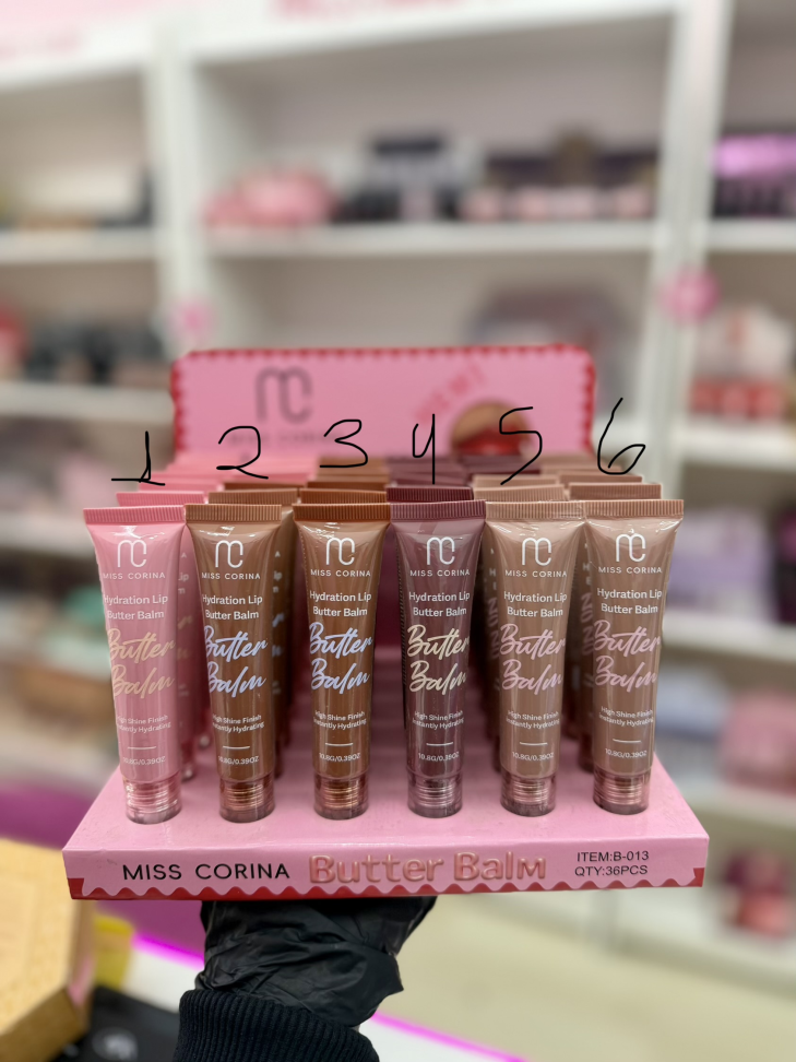 Lip Butter Balm Miss Corina Hidratante Labial 10,8g | Brilho Intenso e Hidratação - #6