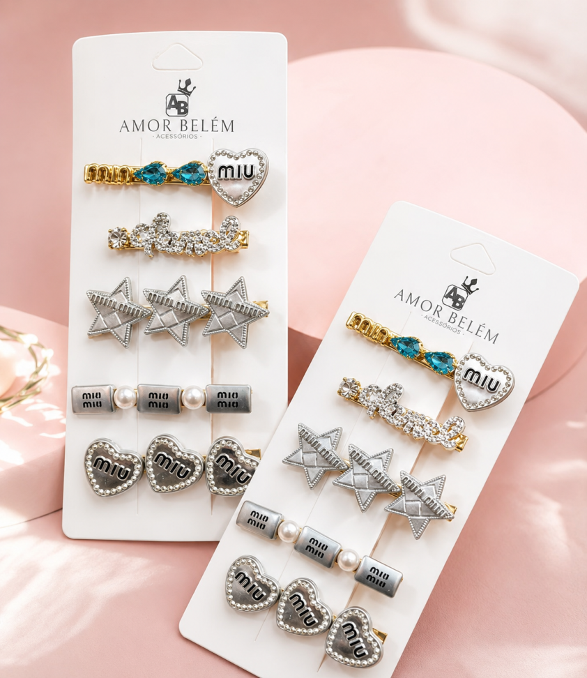 Kit de Presilha Miu Miu - 5 peças
