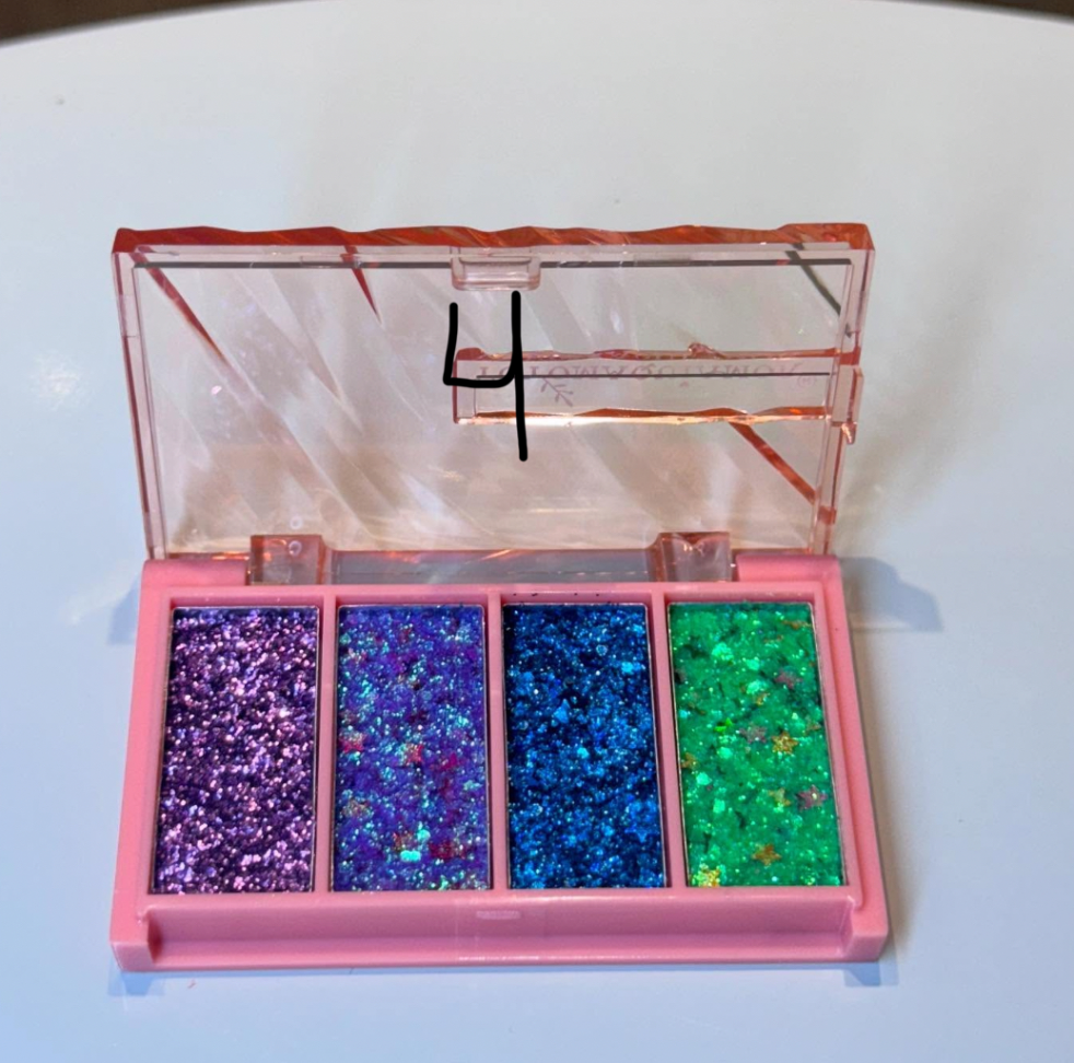 Paleta de Glitter com 4 cores - #5