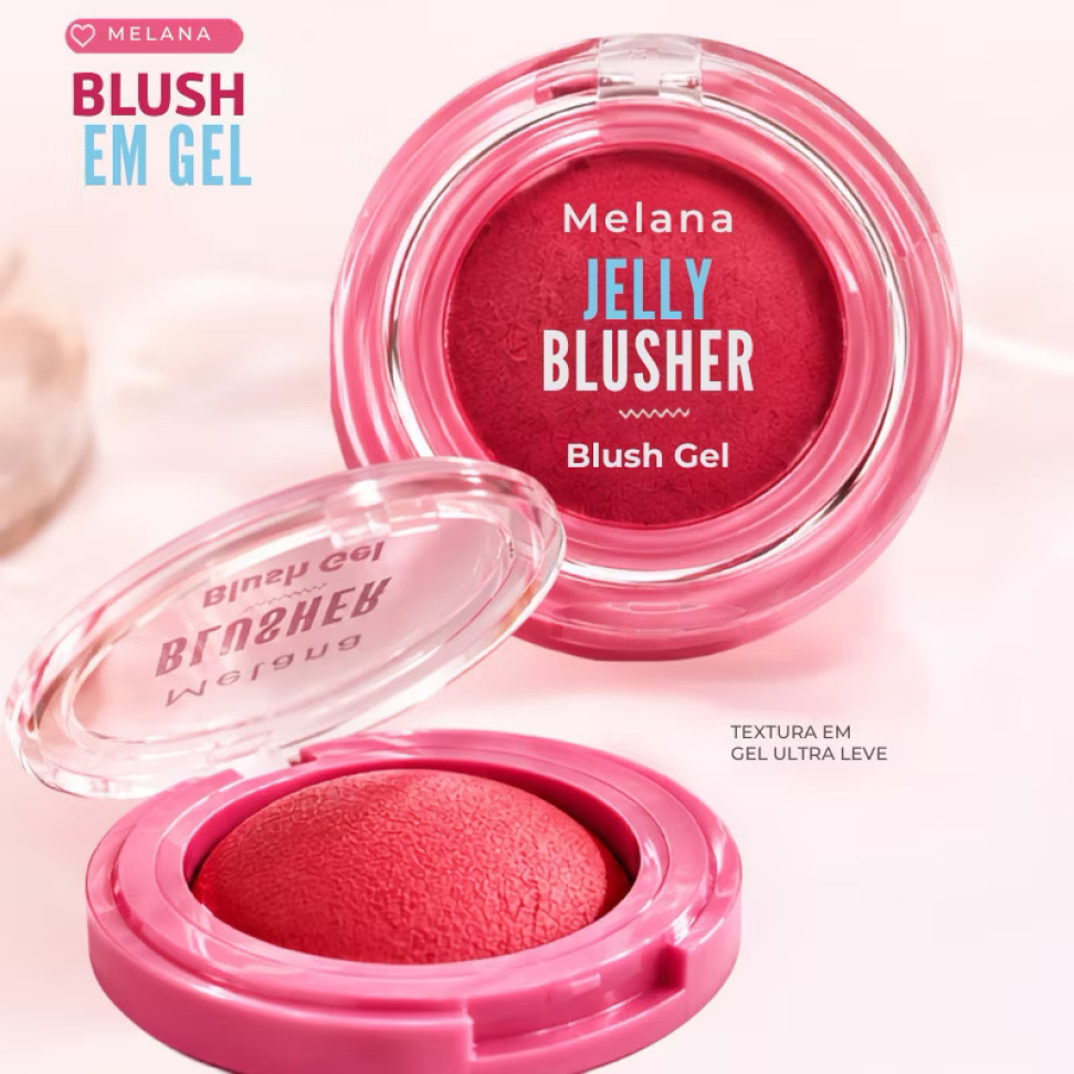 Blush em Gel Melana Efeito Natural Longa Duração