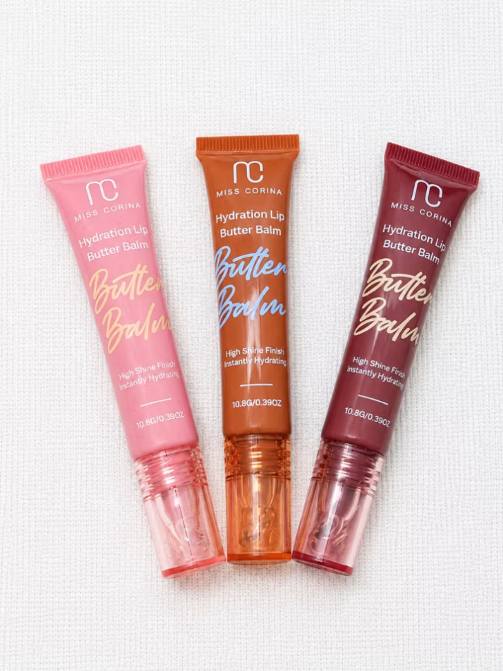 Lip Butter Balm Miss Corina Hidratante Labial 10,8g | Brilho Intenso e Hidratação