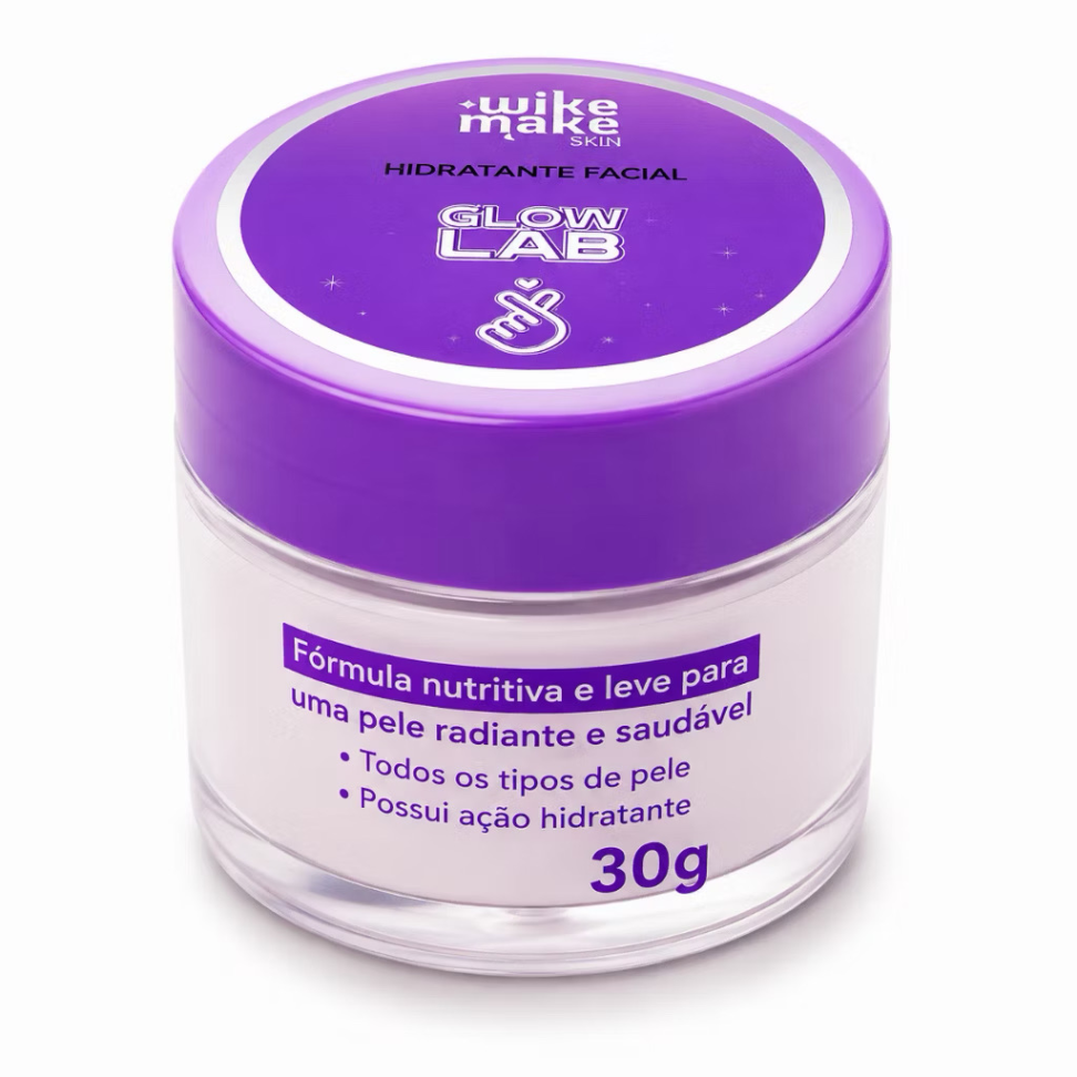 Hidratante Facial Glow Lab Wike Make Skin 30g