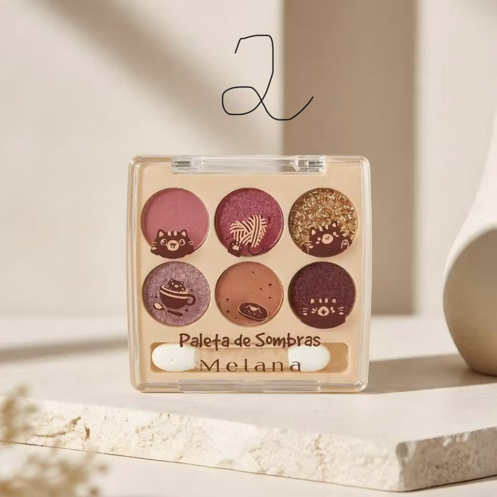 Paleta de Sombra Melana - 6 tonalidades - #3
