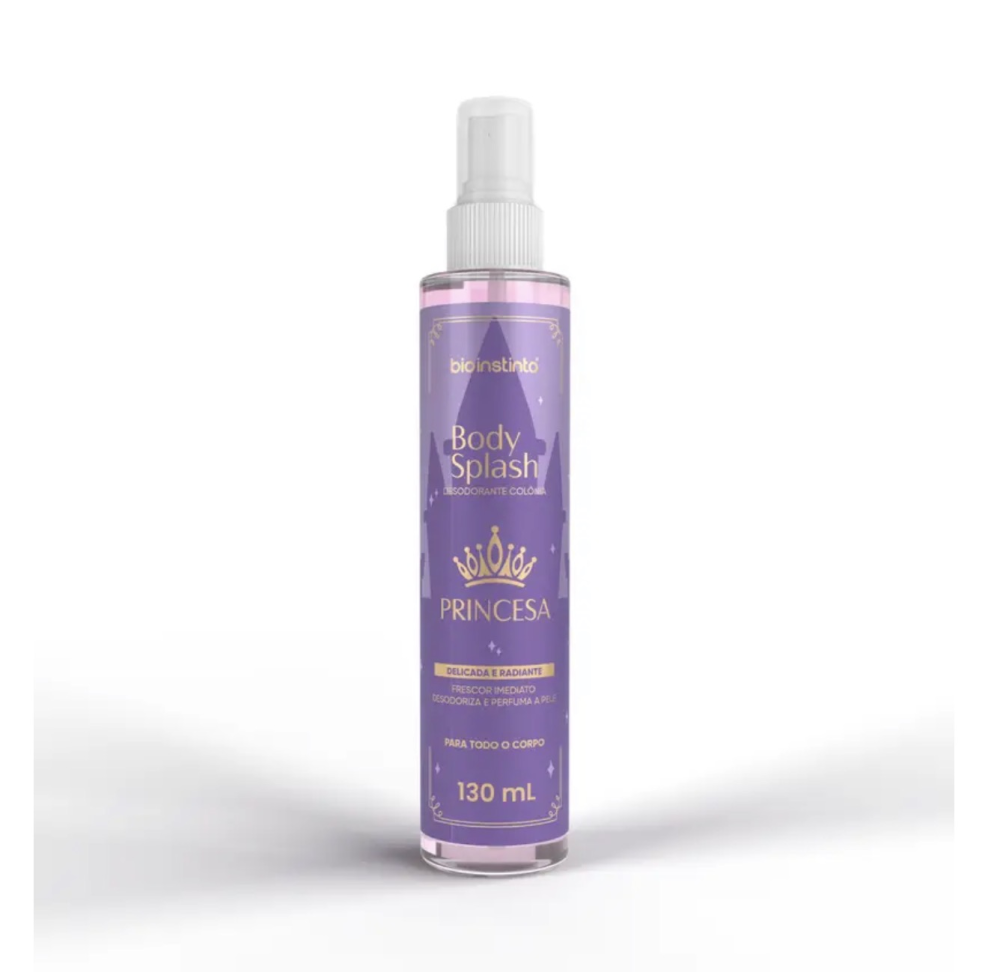Desodorante Colônia Body Splash Princesa Delicada e Radiante 130ml - Bio Instinto Cosméticos