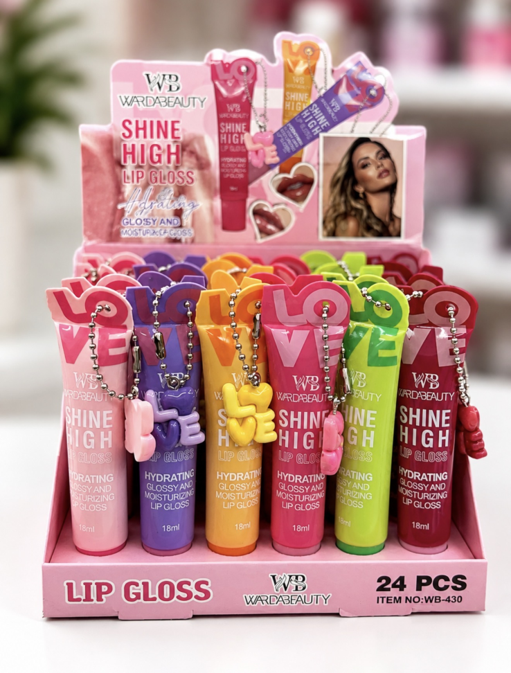 Lip Gloss com chaveiro - Cores sortidas