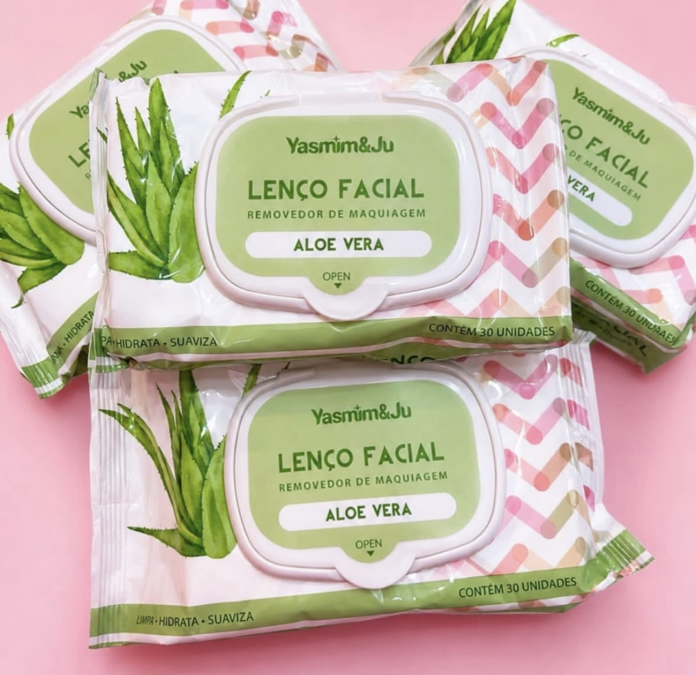 Lenço Facial Demaquilante - Aloé Vera