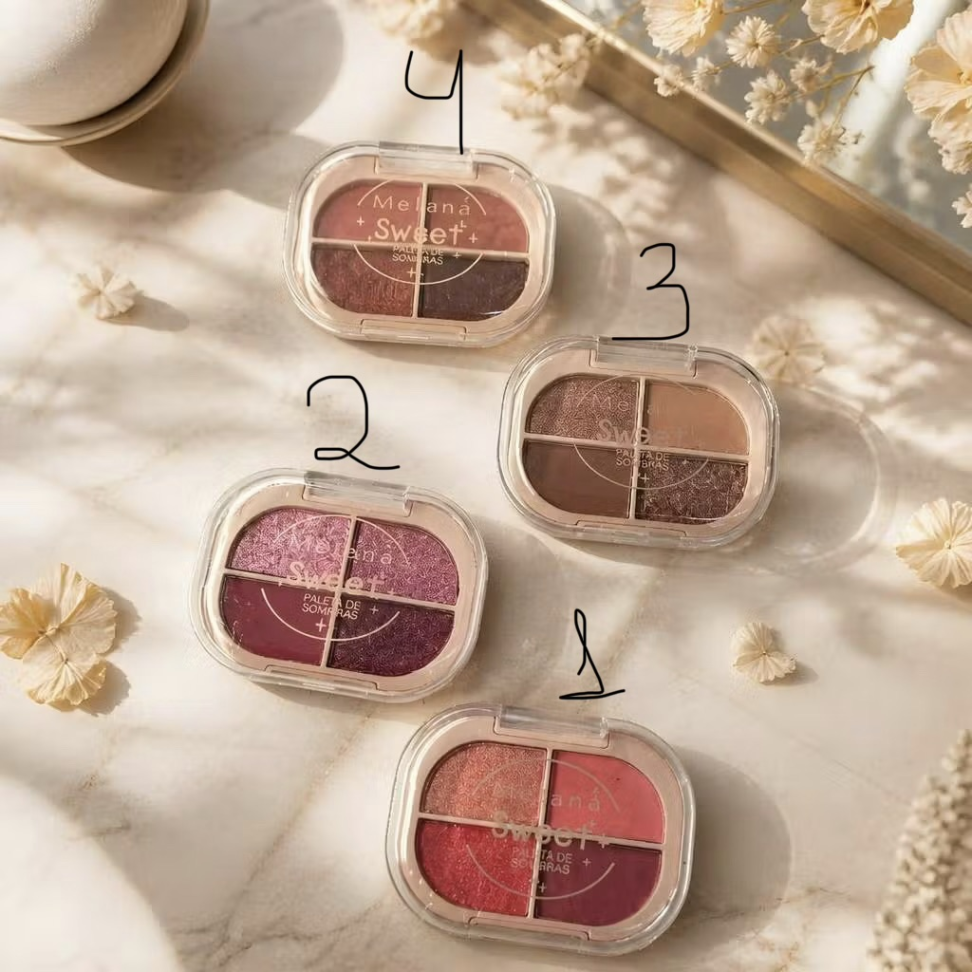 Paleta de Sombra 4 cores. - Melana - #4