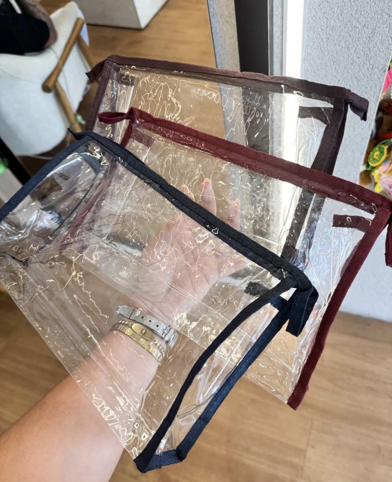 Necessaire grande Transparente (cor sortida)