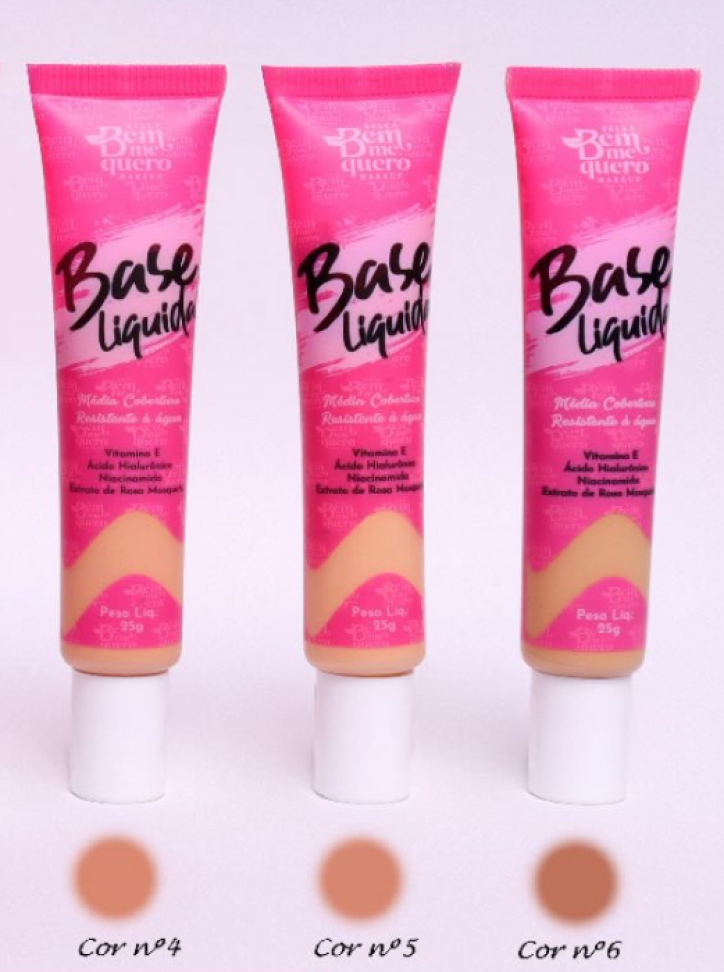 Base Líquida Facial - Bem Me Quero Alta Cobertura