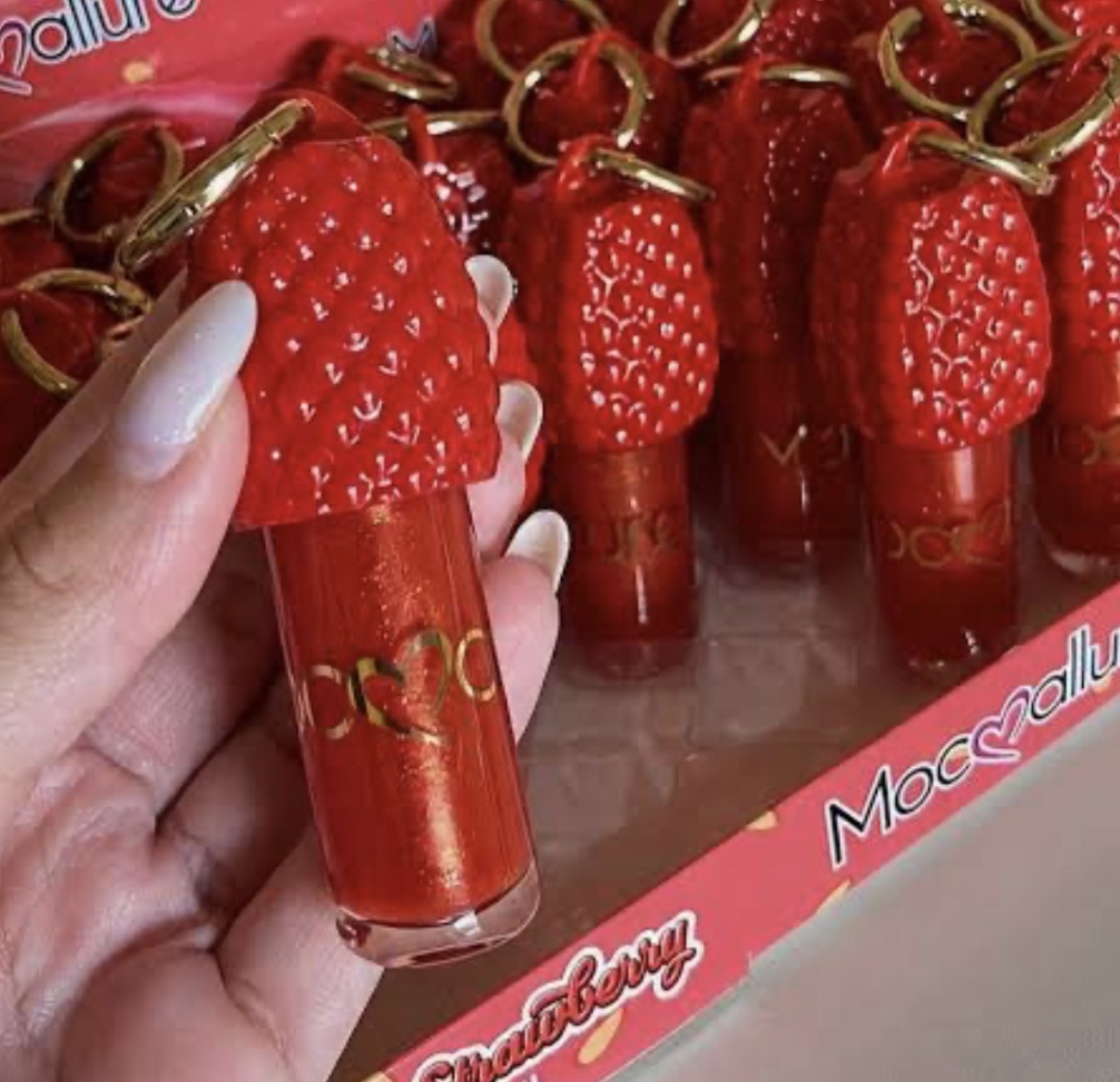 Lip oil de morango - Com chaveiro