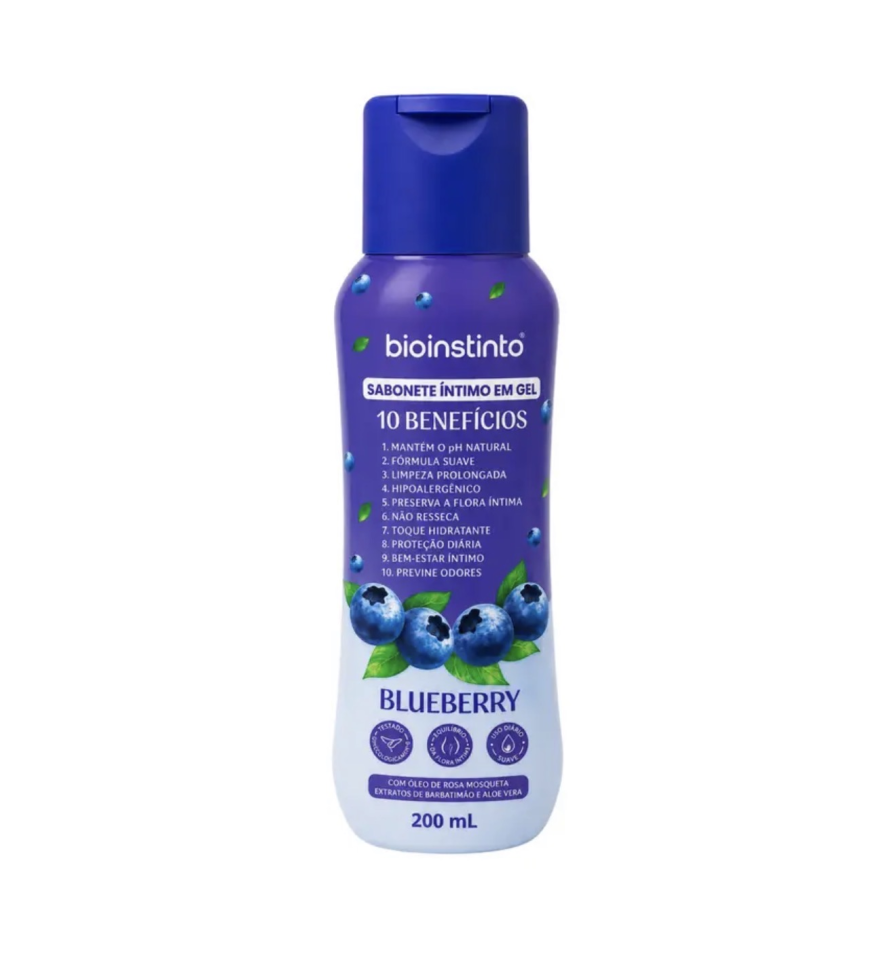 Sabonete Intimo em Gel 10 Benefícios Blueberry 200ml