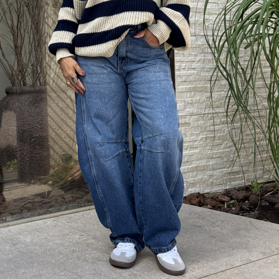 Calça Jeans Barrel Soho