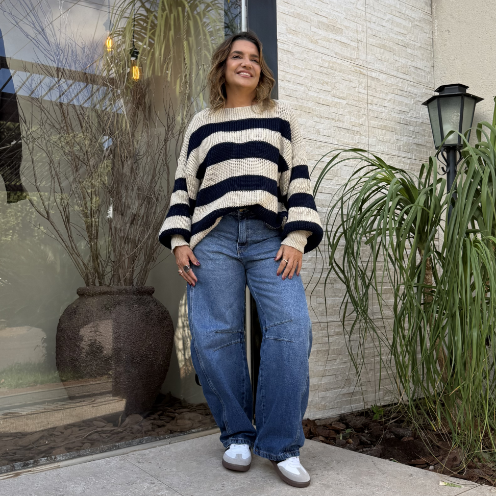 Calça Jeans Barrel Soho